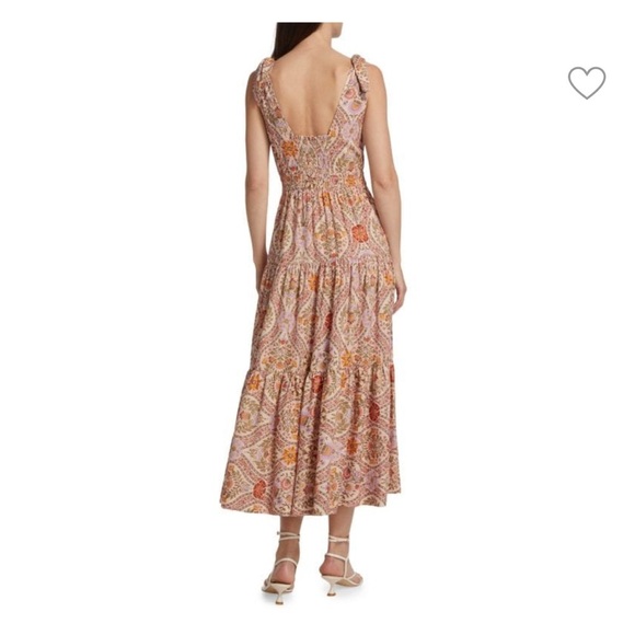 Derek Lam 10 Crosby
Timothea Printed Shoulder-Tie Midi Dress - Picture 2 of 6